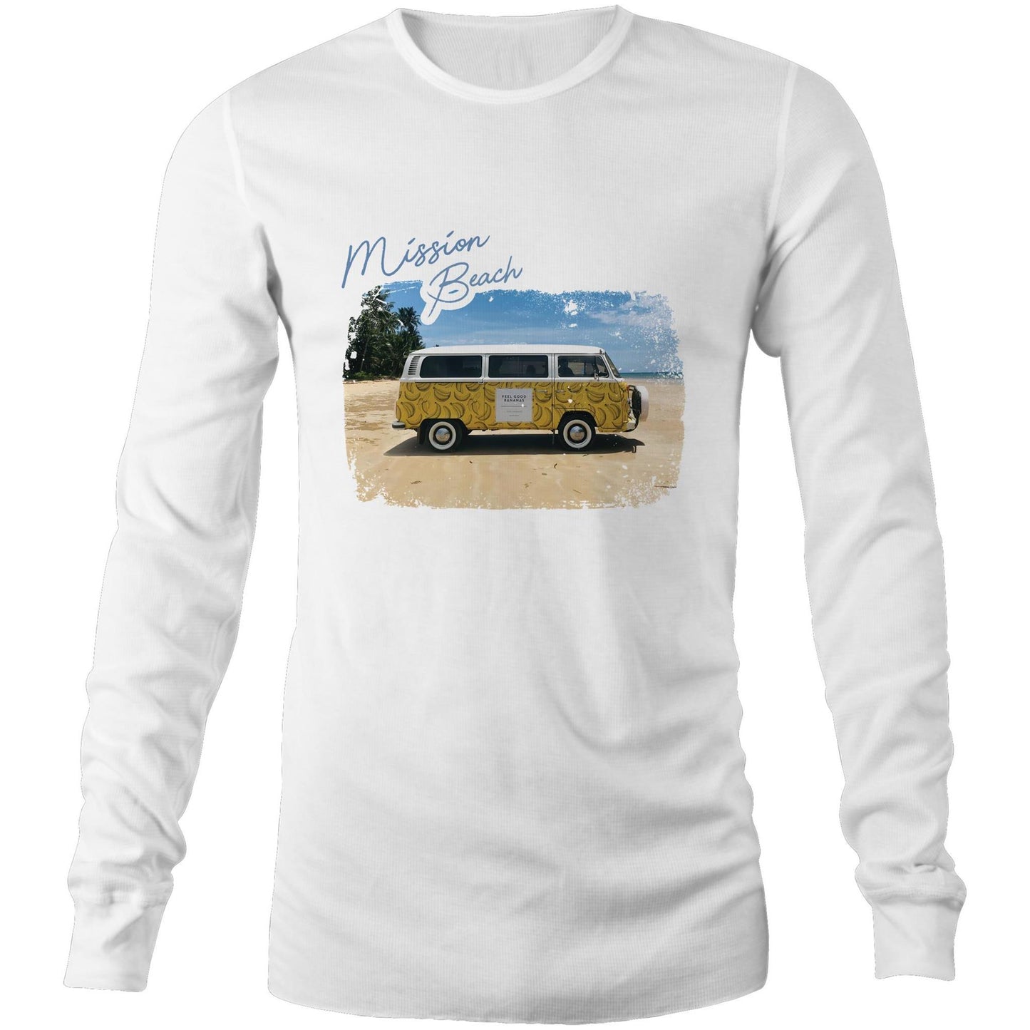 Feelgood Bananas Mission Beach Bus - Mens Long Sleeve T-Shirt