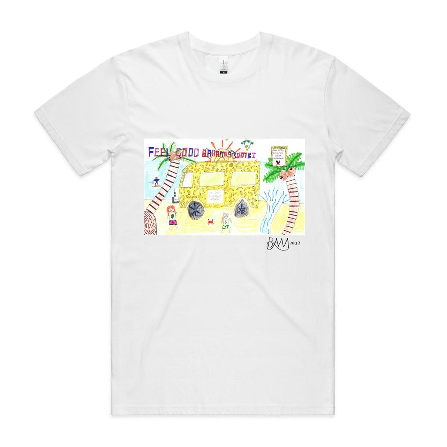 Organic Cotton Feel Good Bananas Drawing Tee
