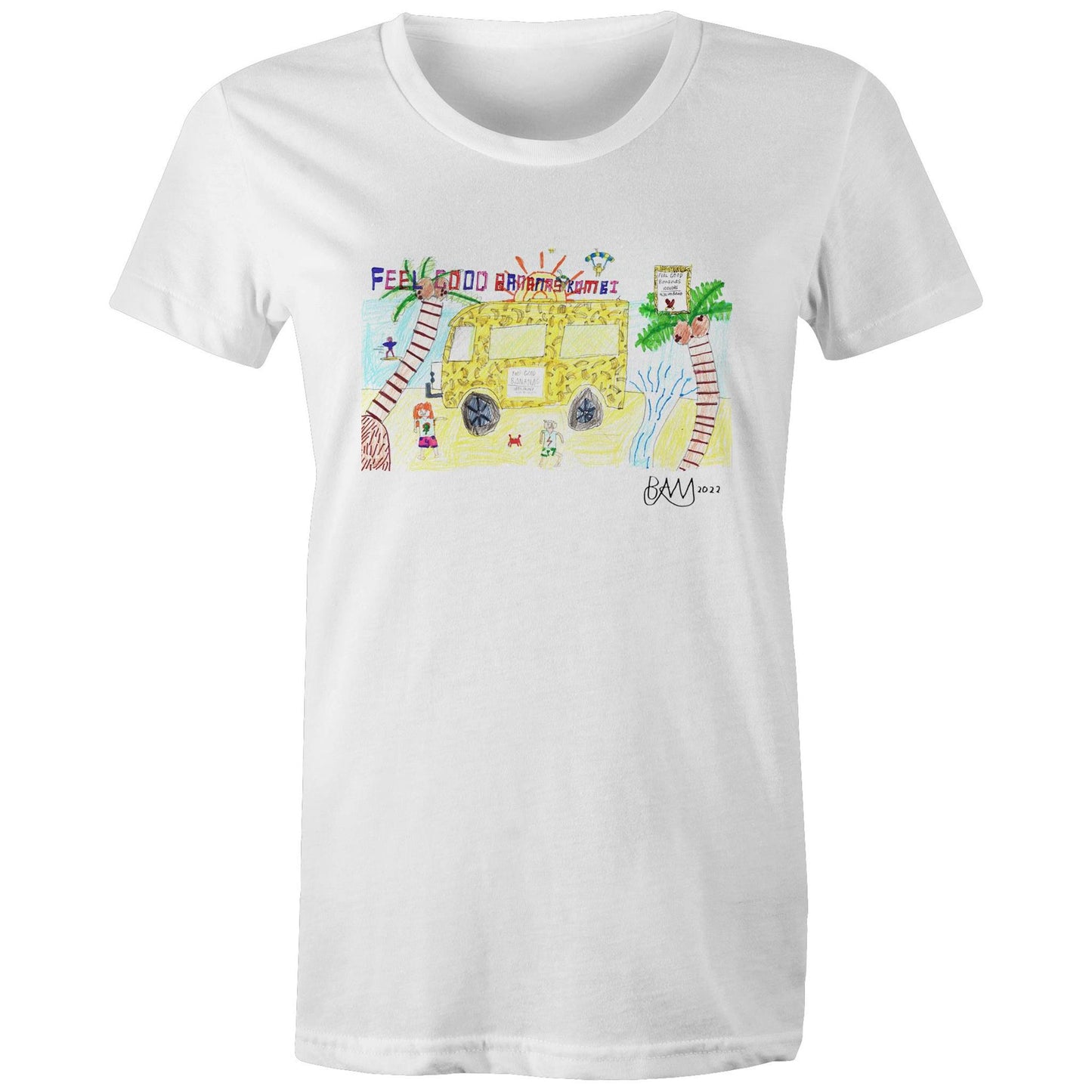 Organic Cotton Feel Good Bananas Women's Drawing Tee